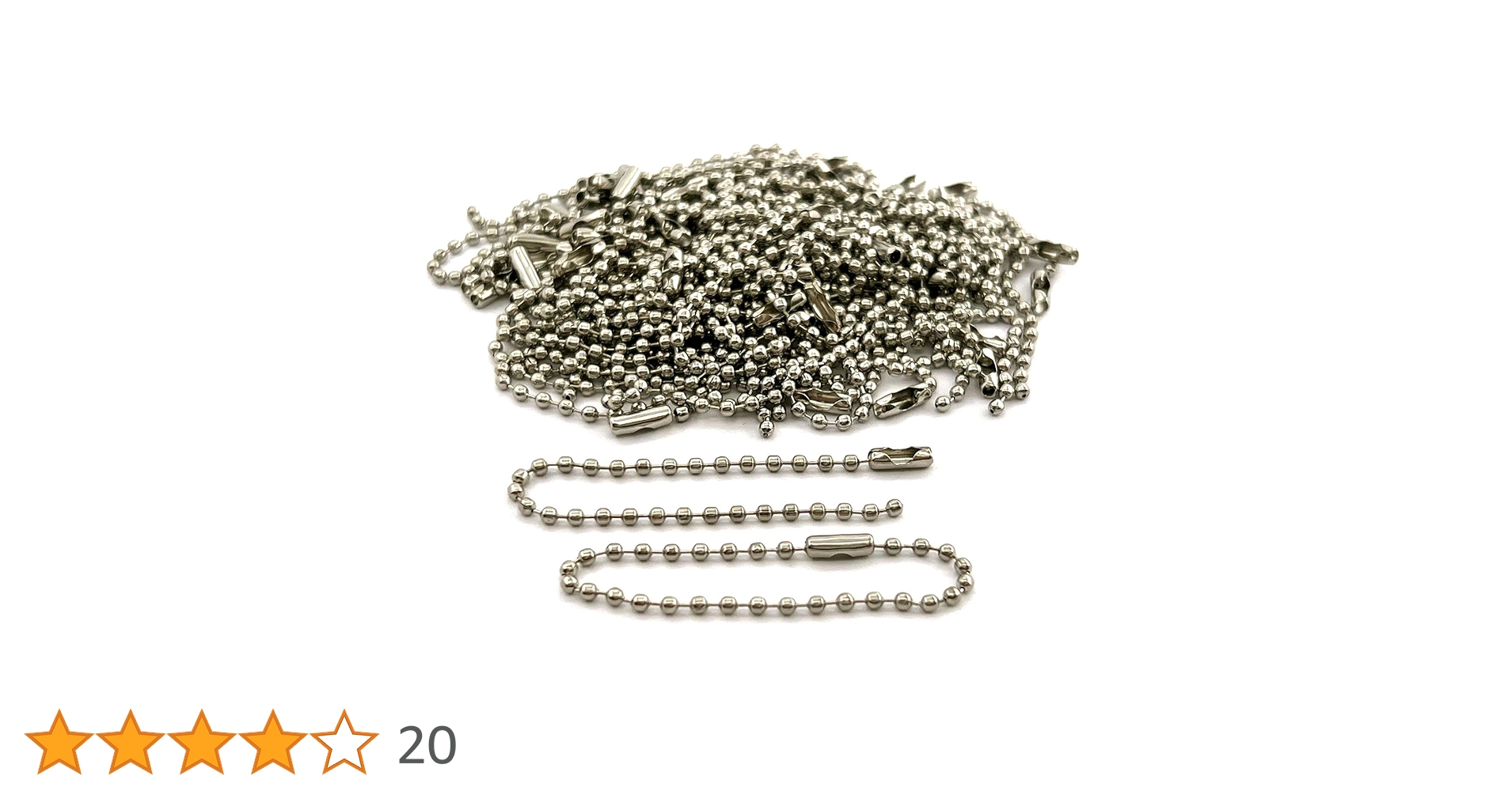 Amazon.co.jp: 50本入 ボールチェーン 12cm コネクター付